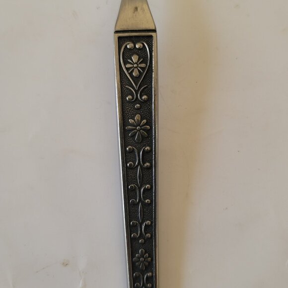 Riveria Cardova Serving Meat Fork 9 Inch Stainless with Black Accents - Picture 4 of 10